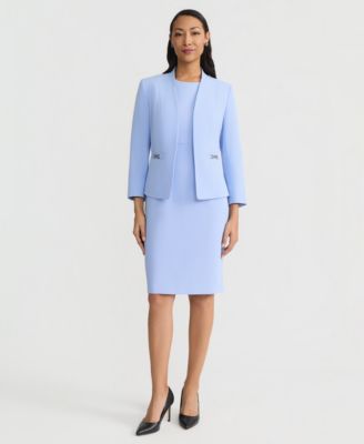 Women's Collarless Long-Sleeve Jacket