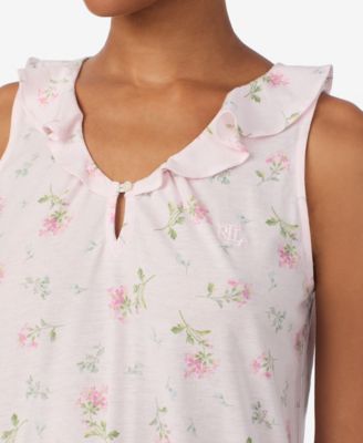 Women's Sleeveless Flutter Neck Short Gown