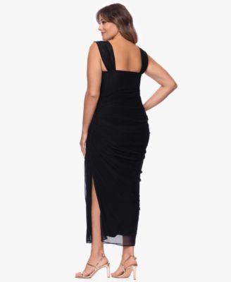 Plus Size Square Neck Ball Gown Dress