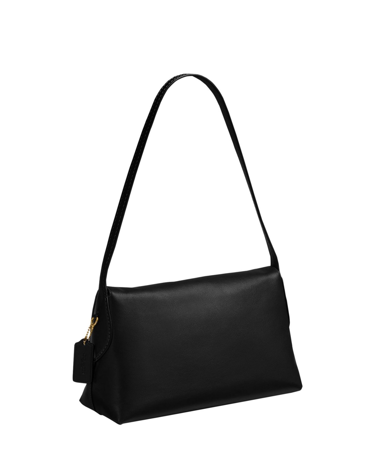Женская сумка COACH Chelsea Medium Leather Slim Shoulder 30, цвет: Латунный / Чёрный — фото 3