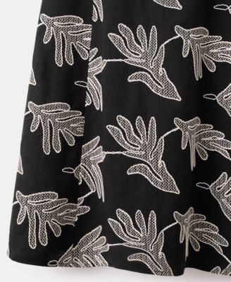 Women's Floral Embroidery Dress