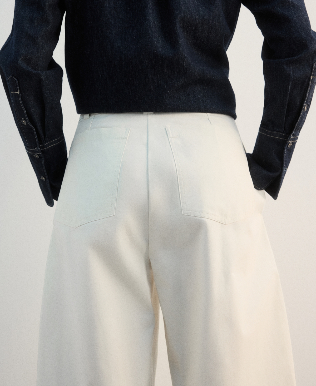 Mango Women's Straight-Fit Cotton Pants