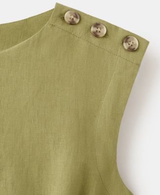 Women's Linen Wrap Dress