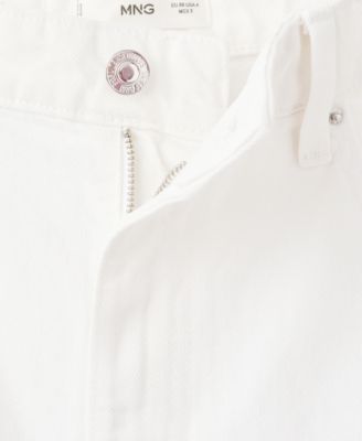 Women's High-Waisted Straight-Fit Denim Shorts