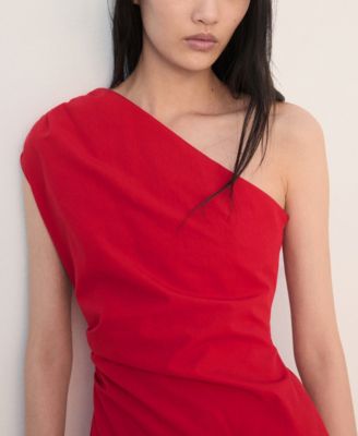 Women's Asymmetrical Pleated Dress