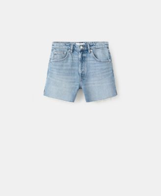 Women's Frayed Hem Denim Shorts