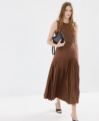 Women's Pleated A-Line Dress