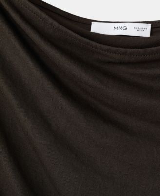 Women's Asymmetric Draped Gown