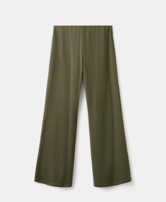 Women's Elastic Waist Straight-Fit Pants