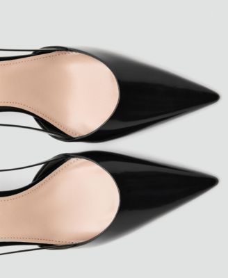 Women's Pointed-Toe Leather Heeled Shoes