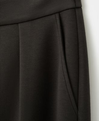 Women's Elastic Waist Straight-Fit Pants