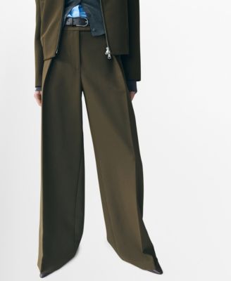 Women's Belt Straight-Fit Pants