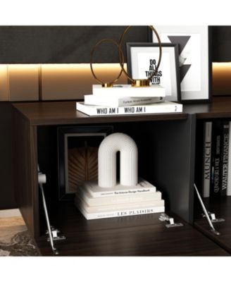 4-Flip Door TV Stand, Entertainment Center, Media Console