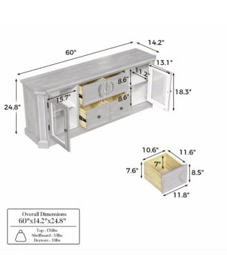 Solid Wood TV Stand , Full Assembled , Created for Macy's