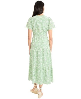 Women's V-Neck Midi Dress