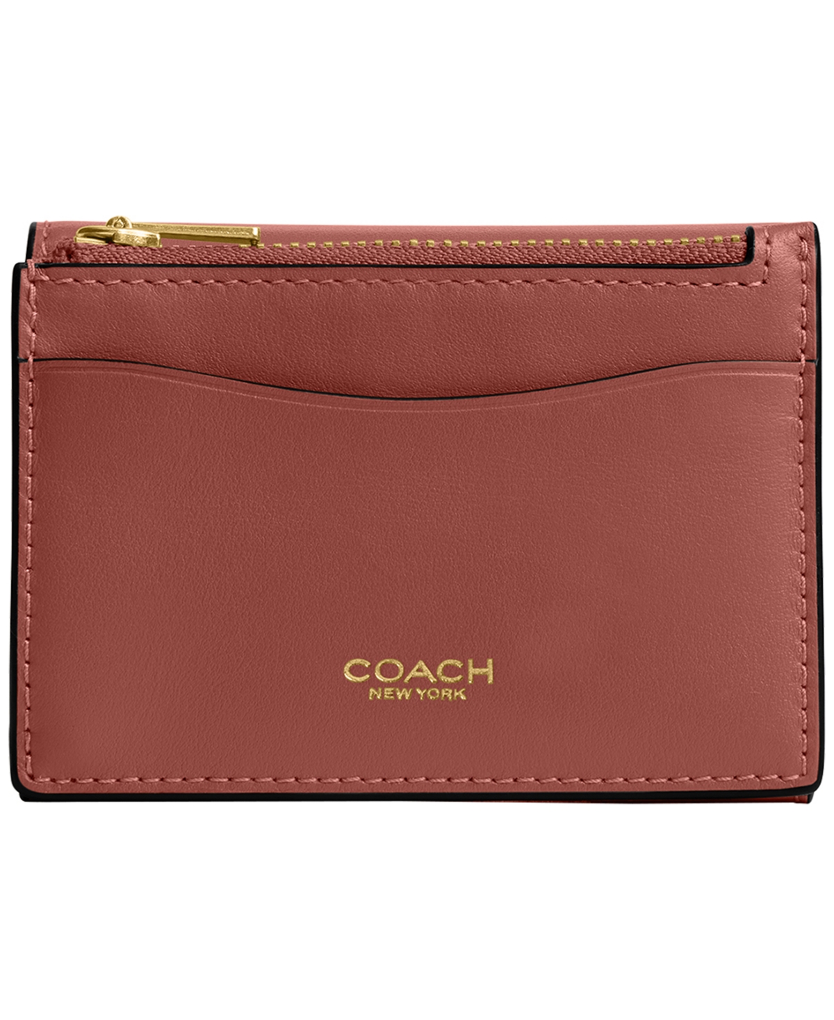 Coach Essential Leather Card Case Wallet