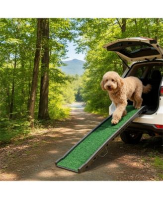 Foldable Dog Car Ramp | Lightweight & Portable Pet Access Ramp,Green