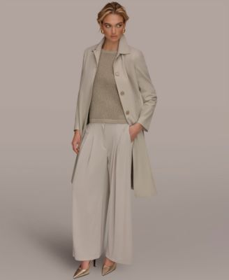 Women's Balmacaan Shirt Collar Coat