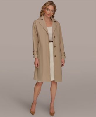 Women's Single Breasted Belted Trench Coat