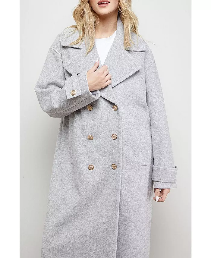 Women's Relaxed Tailored Coat - thumbnail 8
