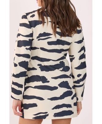 Women's Cocoon Sleeve Tailored Mini Dress