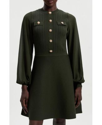 Petite Chiffon Sleeve Mini Dress