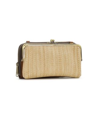Missoula Mini Raffia Frame Crossbody Bag