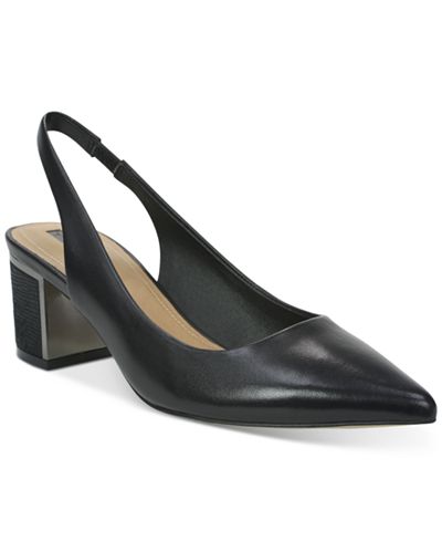 Tahari Roseanne Pointed-Toe Slingback Pumps