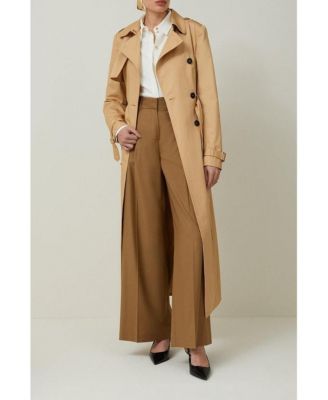 Women's Tailored Classic Belted Trench Coat