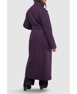 Women's Tie Belt Detail Midi Coat
