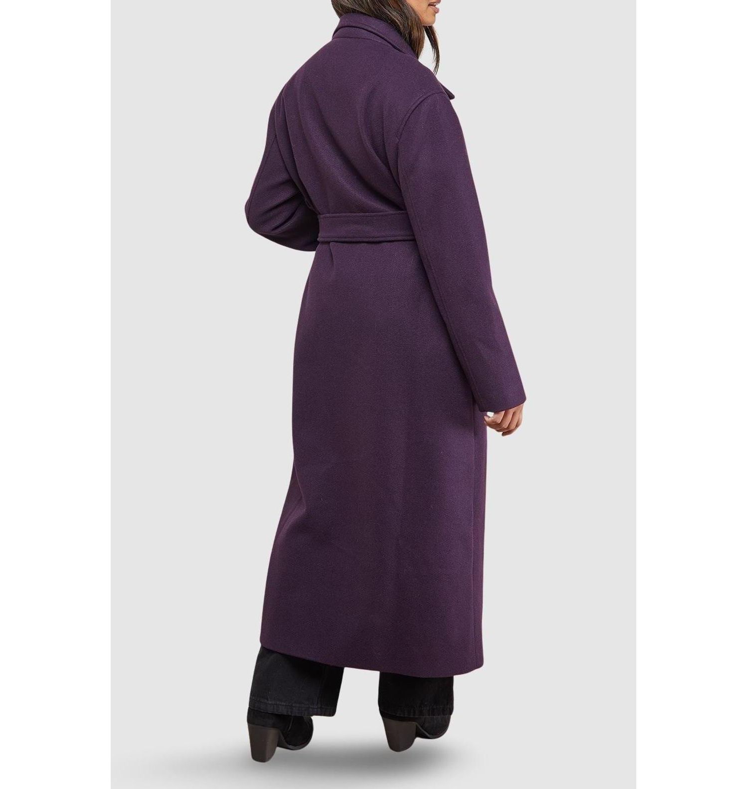 Women's Tie Belt Detail Midi Coat