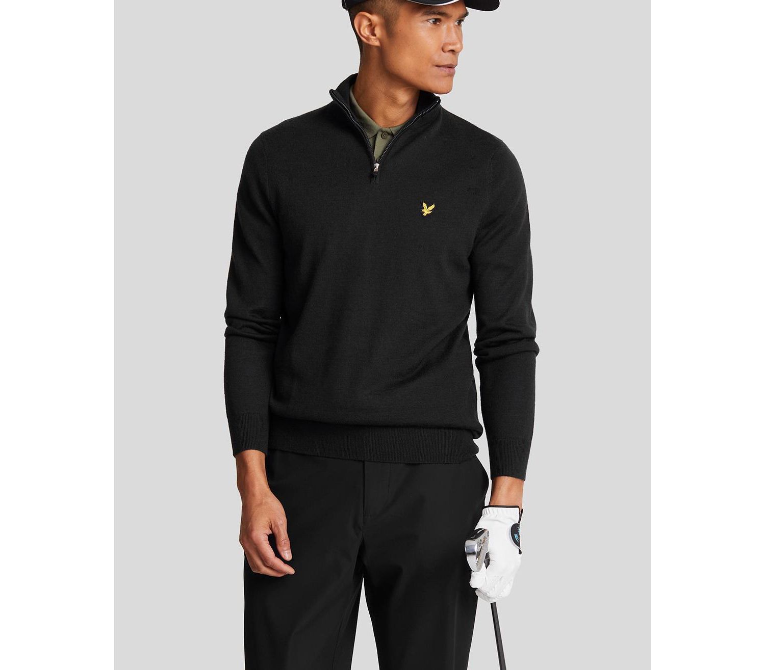 Men's Golf Quarter Zip Merino Sweater