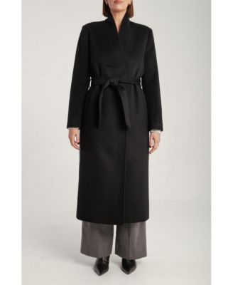 Women's Cashmere Belted Long Coat