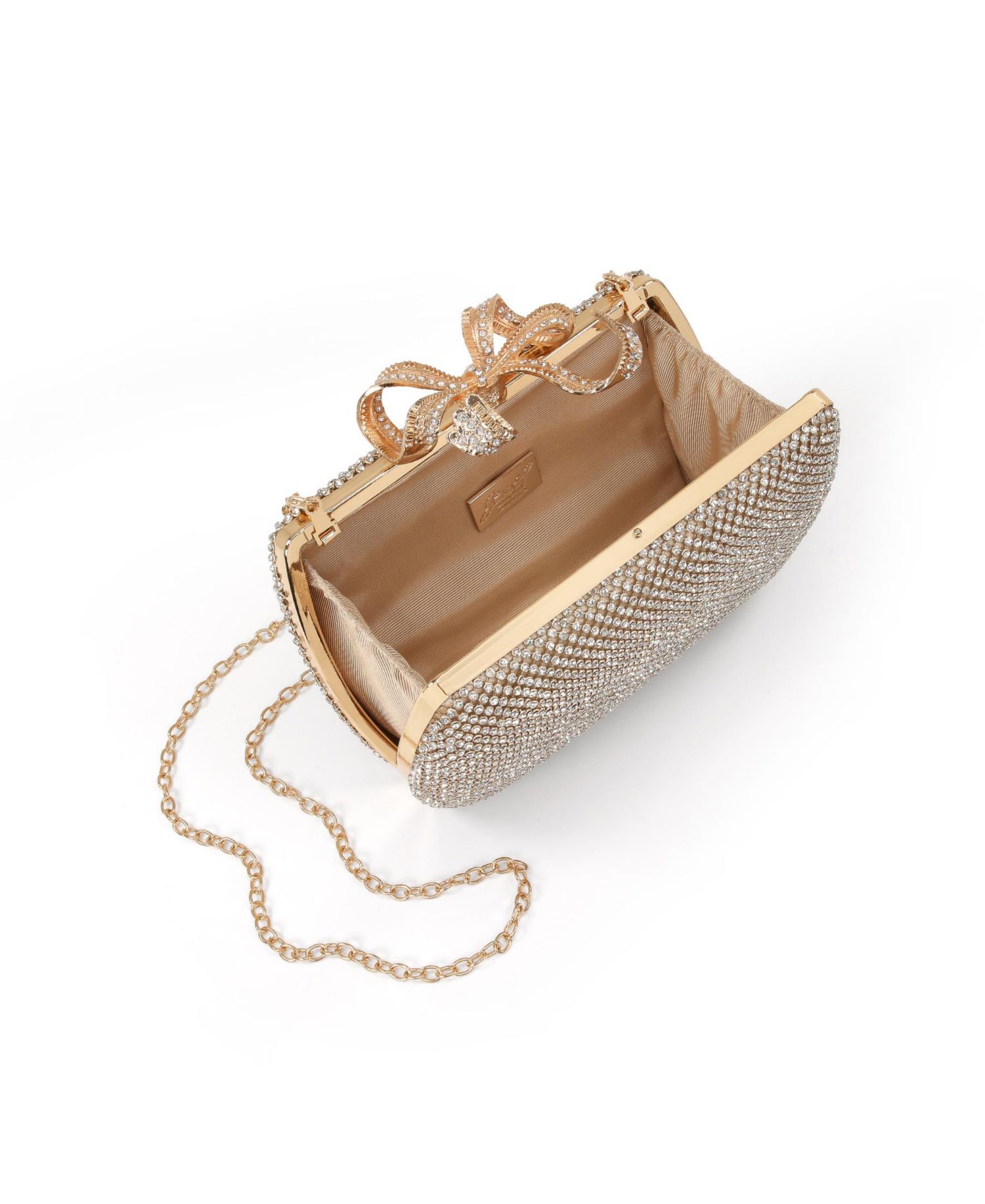 Woman's Cassia Crystal Minaudiere w. Bow Clasp