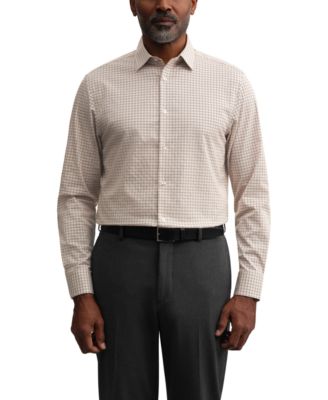 Men's Refined Cotton Stretch Spread Collar Dress Shirt