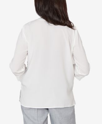 Women's  Al Fresco Lace Cut Out Front Henley Top