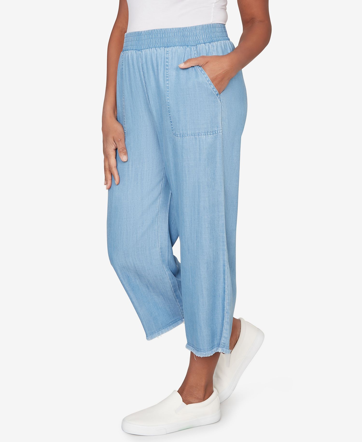 Women's Beachcomber Wide-Leg Patch Pocket Ankle Pant