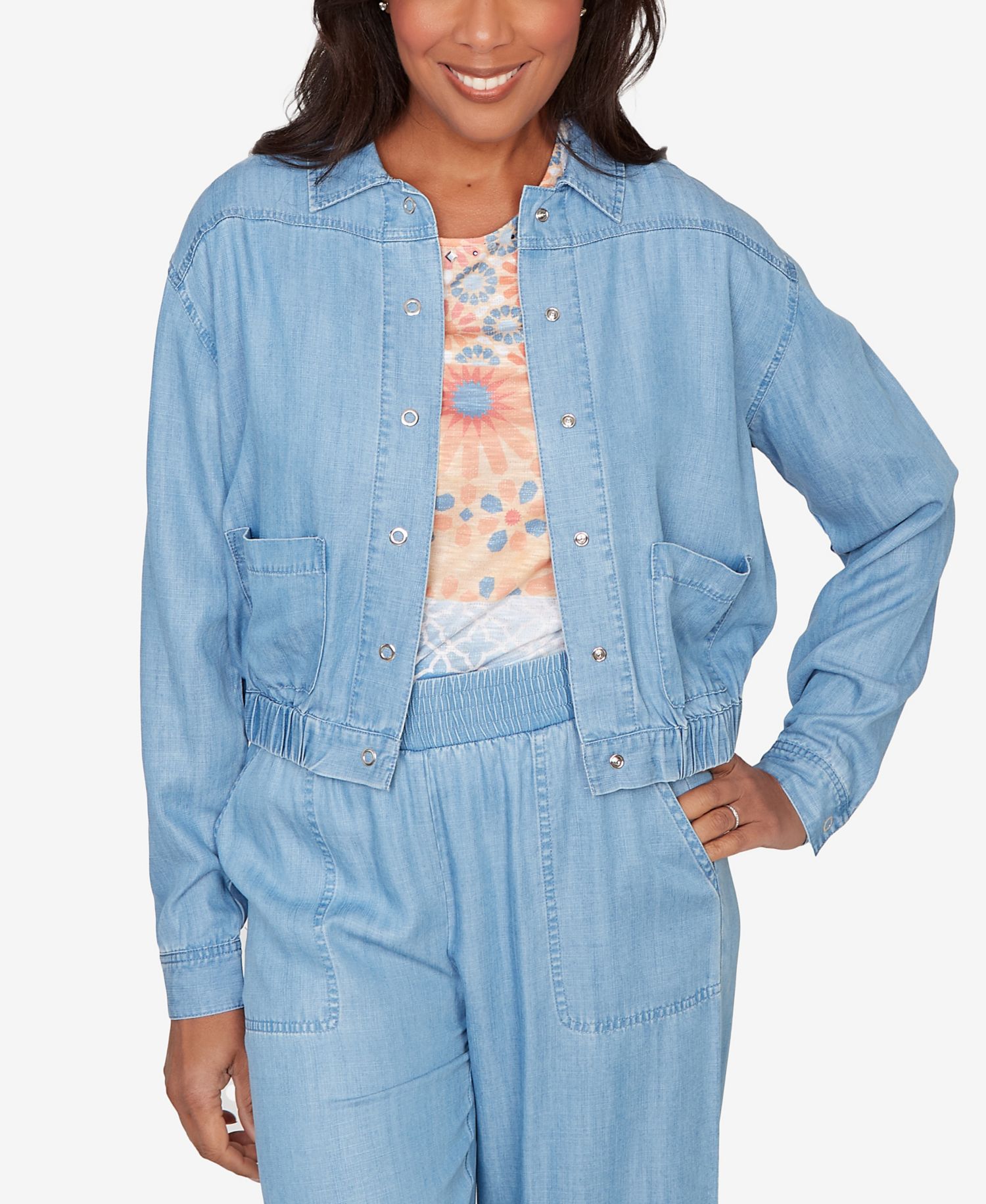 Women's Beachcomber Casual Elastic Lyocell Shirt Jacket