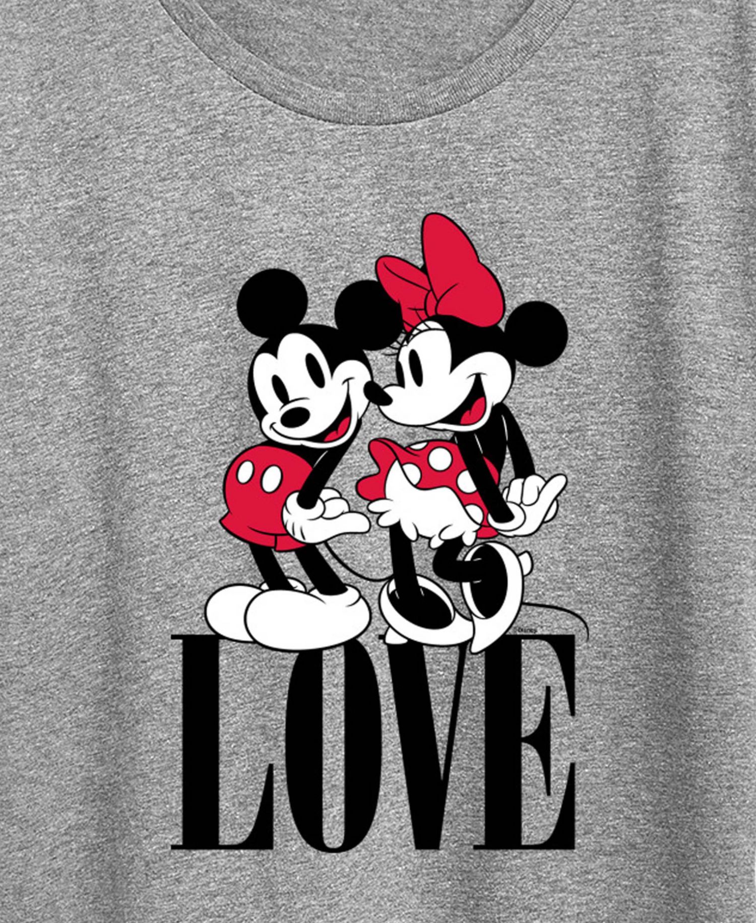 Women's Mickey Minnie Love Women's Short-Sleeve Graphic T-Shirt