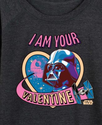Women's Star Wars Darth Vader I Am Your Valentine French Terry Long sleeve T-shirt