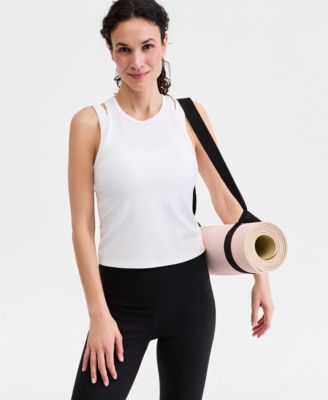 Women's Ribbed High-Neck Tank Top