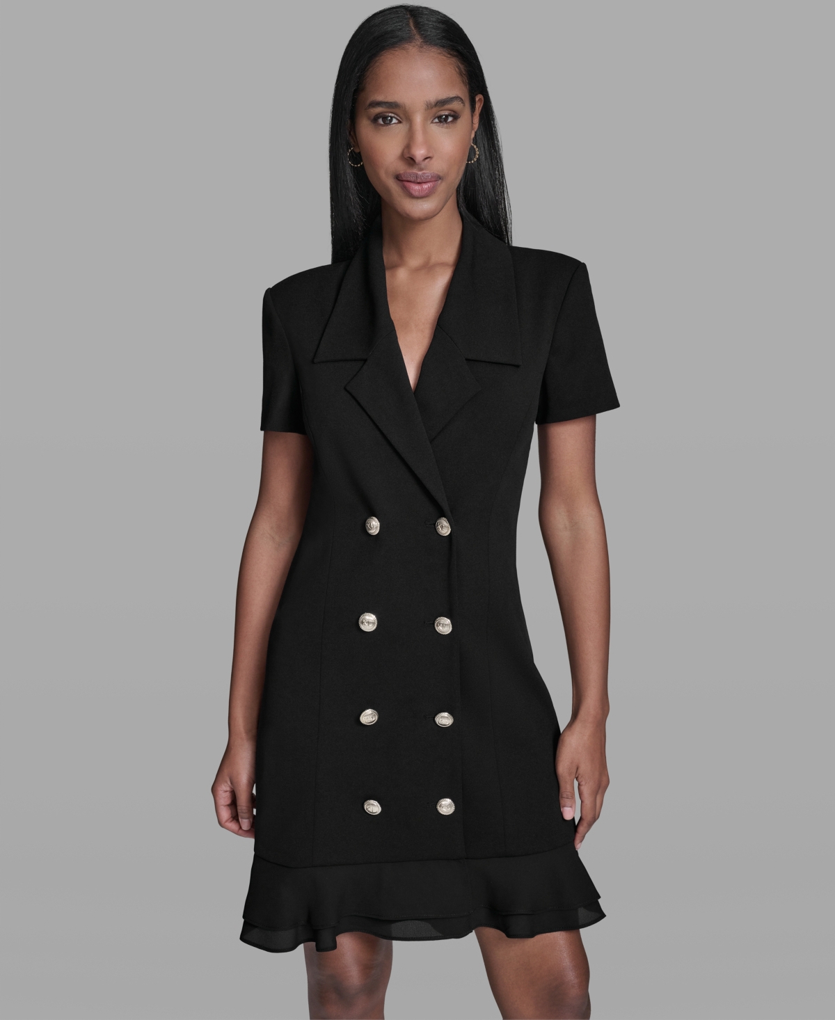 Karl Lagerfeld Paris Women's Short-Sleeve Blazer Dress