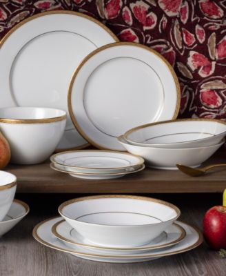 Charlotta Gold-Tone 30-Pc. Dinnerware Set, Service for 6