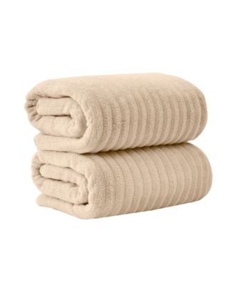 100% Cotton 2-Piece Oversized Bath Sheet Set, 35” x 68”