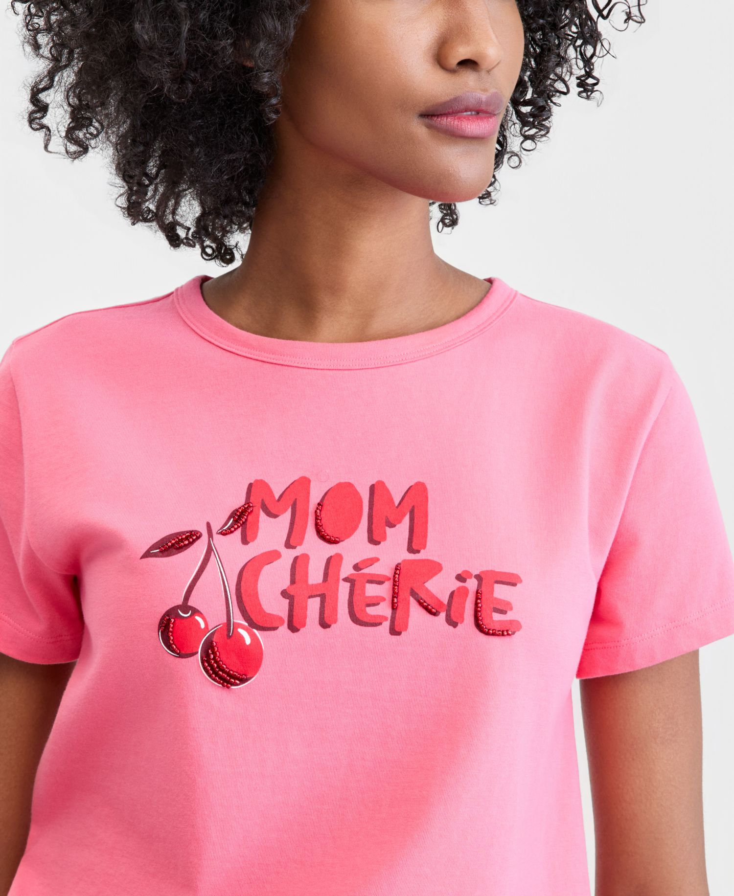 Women's Cotton Mom Cheri&eacute; Graphic Tee