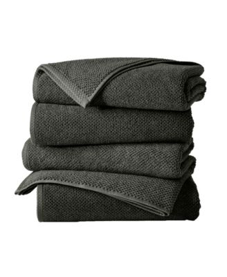 Cotton Textured 4-Piece Bath Towel Set
