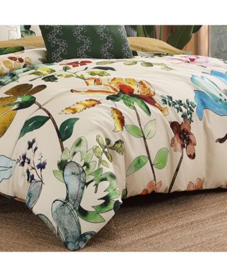 Radiance Bedding 100% Cotton Sateen 5 Piece Queen Size Reversible Comforter Set