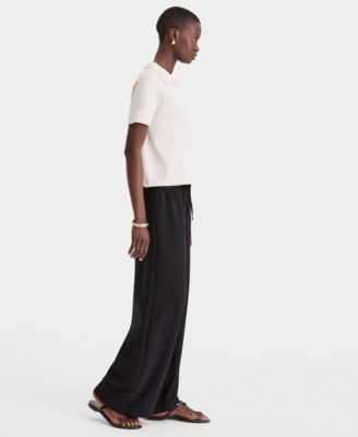 Women's High-Rise Pull On Crepe Wide-Leg Pants, Macy's Exclusive ' 