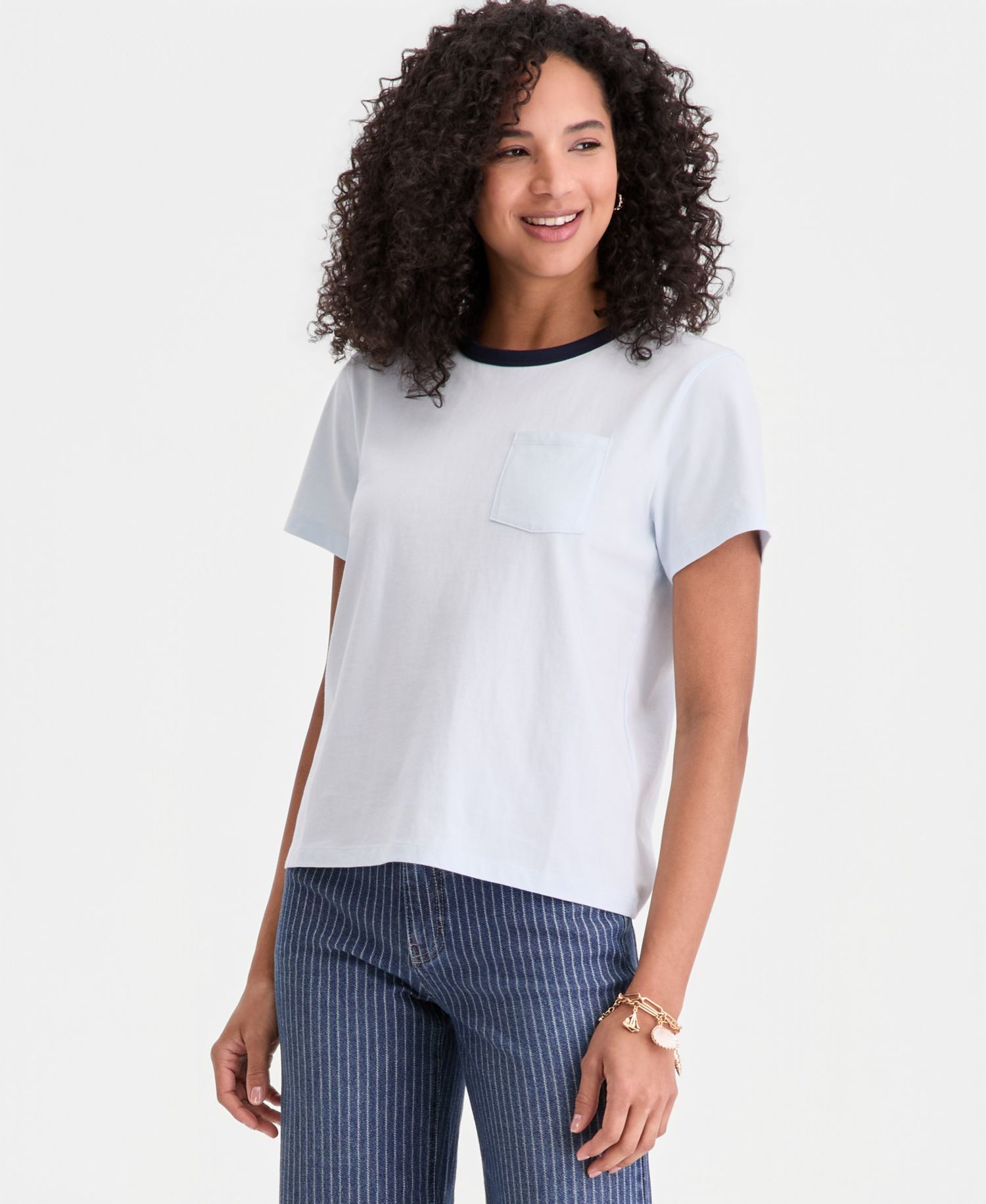 Trendy Plus Size Everyday Pocket T-Shirt