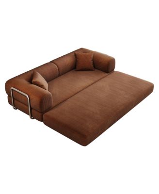 78.8" Compression Sofa, Convertible Floor Sofa Bed, Comfy Futon Couch Sleeper Bed